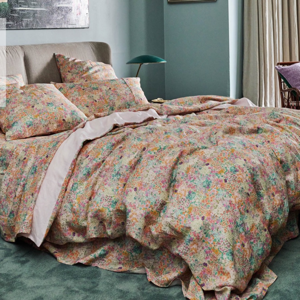 Kip&Co Little Bit Ditsy Linen Duvet Cover (Full/Queen) w/ 2 Pillow Cases